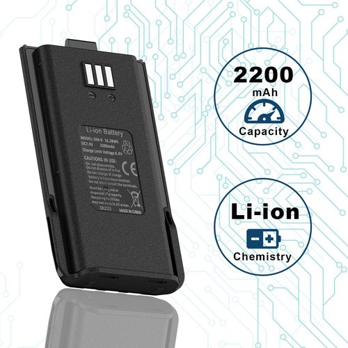 BAOFENG DM-1801 Original Battery 2200mAh for Two Way Radio Long Range Regchargeable GD-77 GD-77S DM-1801 DMR Walkie Talkie GA-510 DR-1801UV