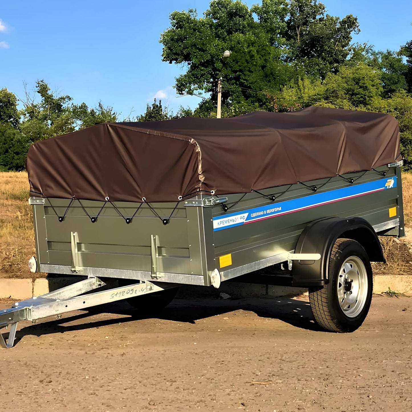 Heavy Duty Waterproof Tarp 10x12FT - UV Resistant, Tear & Fade Resistant with Brass Grommets