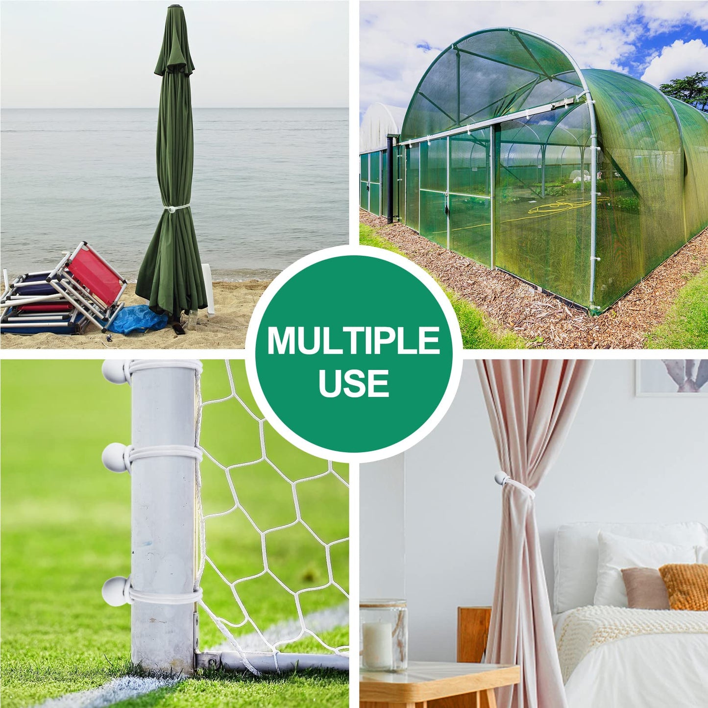 Skytened 30PCS of 3 Sizes Ball Bungee Cords, 6, 9, 11 Inch Tarp Canopy Bungee Balls, Heavy Duty Tie Down Cord for Shelter, Gazebo, Camping, Tent, Cargo, Holding Wire and Hoses (Ball Size 1 inch)