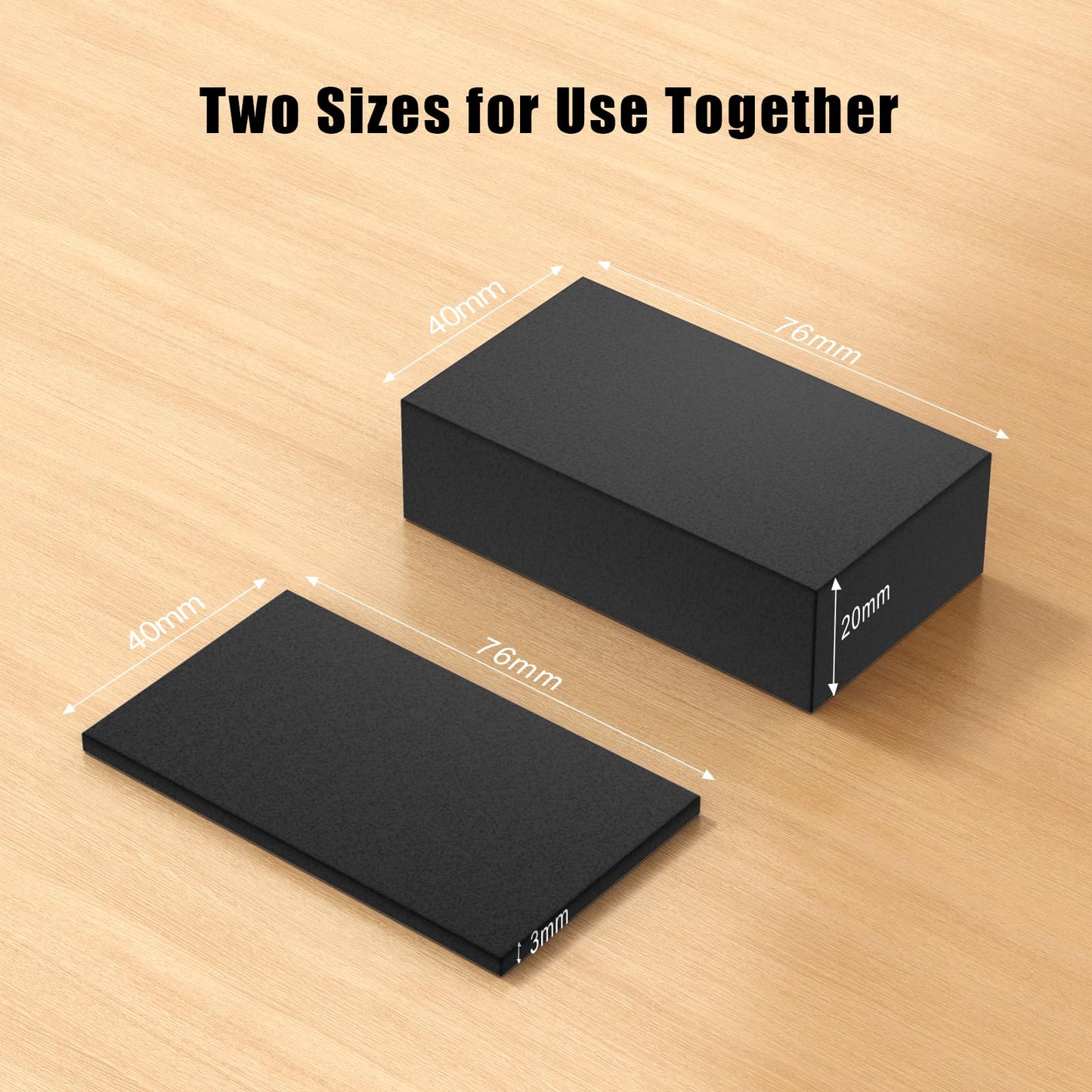 BRVNOTA 23Pcs EVA Furniture Wall Protectors, Black Headboard Stoppers for Wall, Wall Protector from Furniture, 10Pcs EVA Foam Pads+13Pcs Felt Pads Bed Bumper, Chair,Bed,Sofa,Cabinet