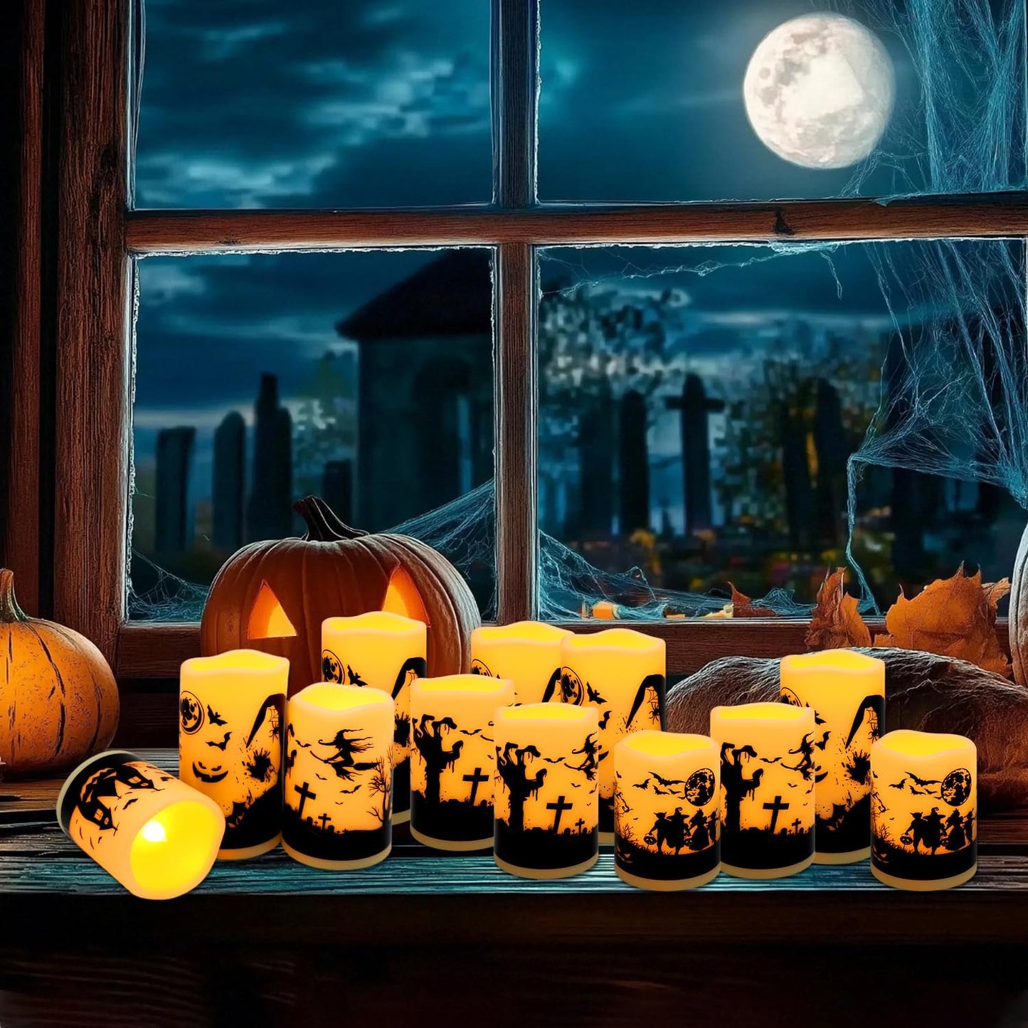 24-Pack Remote Control LED Flameless Candles - 3D Flame Timer Candles for Home, Weddings & Holidays