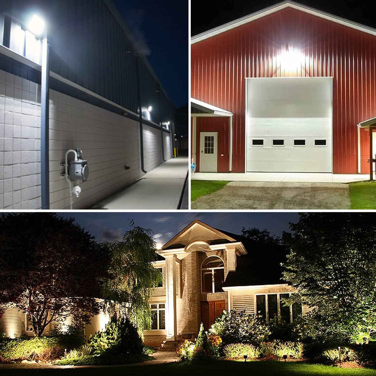 80W LED Flood Light - Waterproof Outdoor Security Light, 9600LM, 5000K Daylight, Knuckle Mount Included