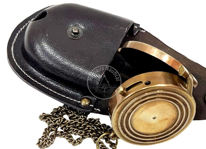 Thoreau's Go Confidently Engraved Graduation Gift for him, Camping Compass with Leather Pouch Boating Hiking Religious Gifts, Missionary Gifts Keepsake. Confirmation Gift Direction Compass