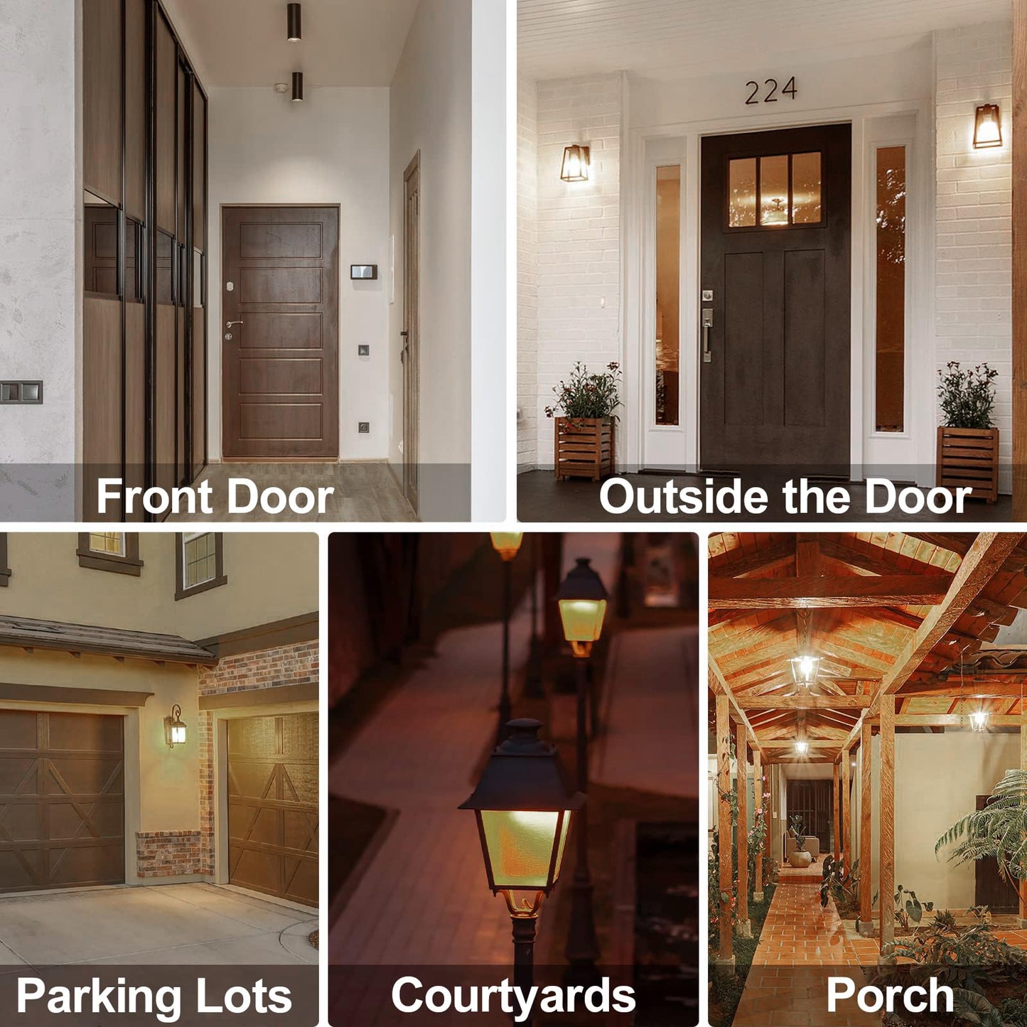 CICINY Motion Sensor Light Bulbs - 12W(100-Watt Equivalent), Outdoor/Indoor Motion Light Bulb Led A19 E26 5000K Daylight 1100LM, Dusk to Dawn Security Bulbs for Porch Hallway Basement Garage 2 Pack