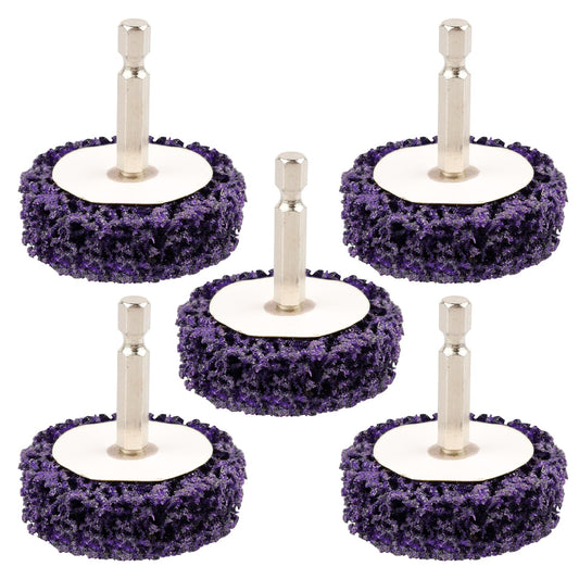 ZORUNNA Paint Stripper Discs, 2" Effective Paint Remover for Metal, 5 PCS Quick Change Paint Eater with 1/4" Hex Shank, for Grinding Wood, Metal, Plastic and Fiberglass.