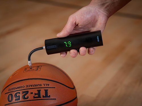 AirSilo Fast Electric Ball Pump with LED Pressure Gauge (Max 15PSI) for Football, Basketball, Volleyball, Rugby, Soccer, Swimming Ring etc. with Needles.
