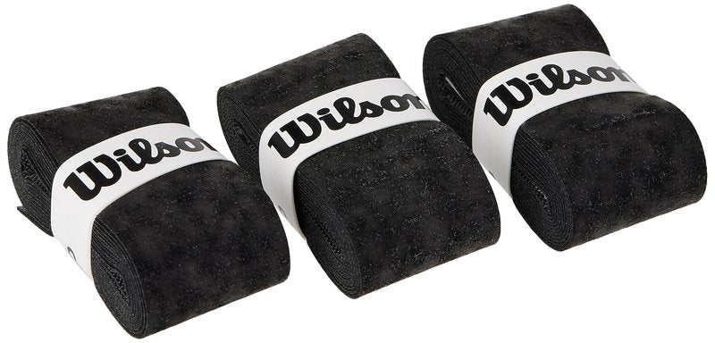 WILSON Advantage Tennis Racquet Over Grip (Pack of 3), Black