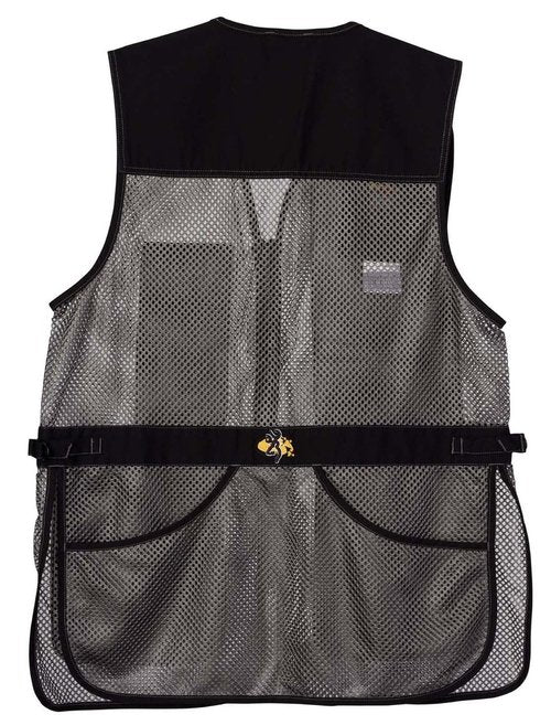 Browning, Trapper Creek Mesh Shooting Vest, Black/Gray, 2X-Large, Left Hand
