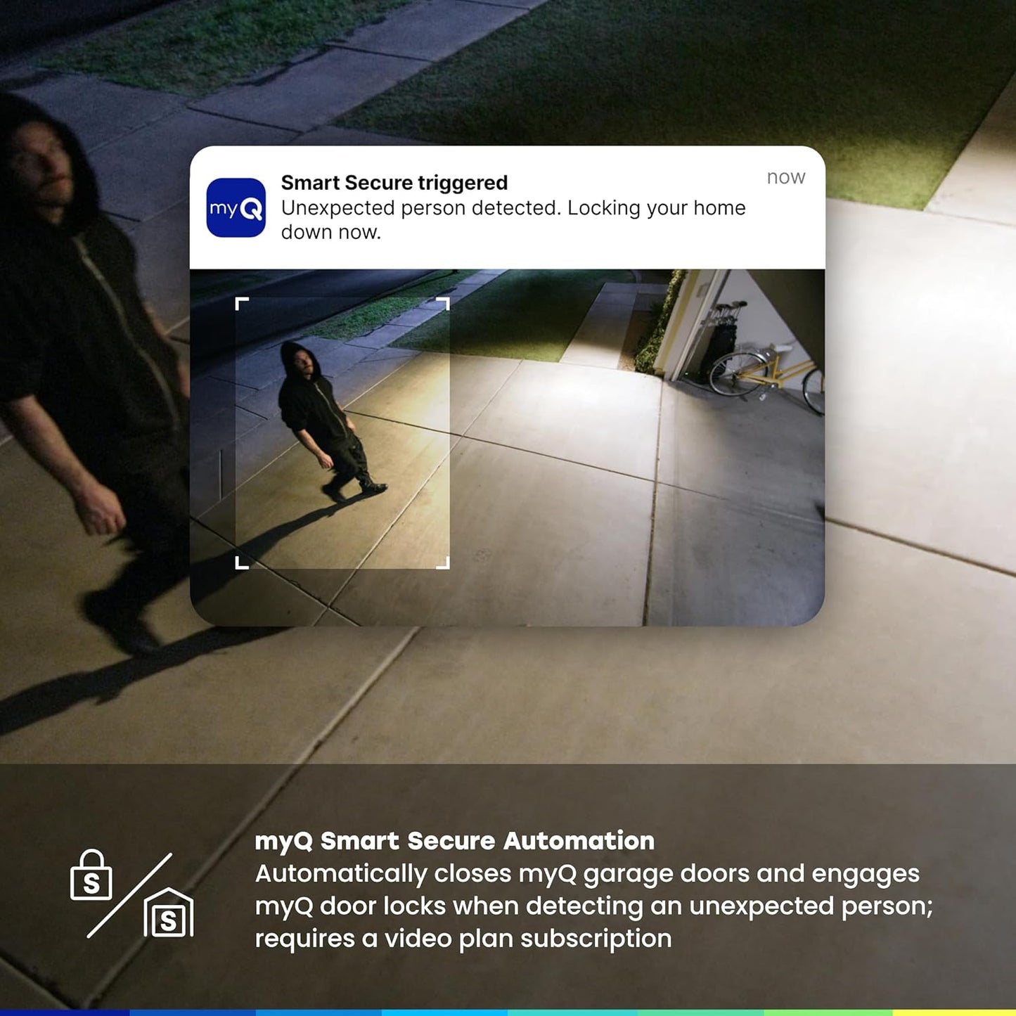 myQ Smart Outdoor Wired Camera by Chamberlain – Home Security with HD Video