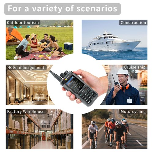 Hiradio Y23UV-98PLUS 10W Multiband Two-Way Radio with CB/SSB/HF, GPS APRS, Cross-Band Repeater, 1024 CH & Tri VFO - High-Power Ham Radio for Amateur Communications & Outdoor Emergencies