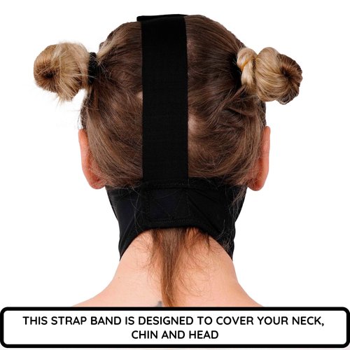 Post Surgery Neck and Chin Compression Garment Wrap Bandage for Women, Face Slimmer