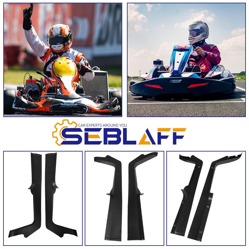 SEBLAFF Floormat Retainer Side Panel Set Replacement for Club Car Precedent Onward 04-15 Golf Cart 105314001 105314101