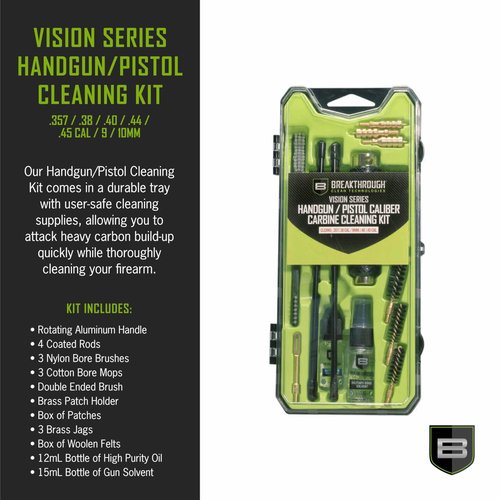 AC ALLEN Handgun/Pistol Caliber Clean Kit-.357/.40/.45 Cal