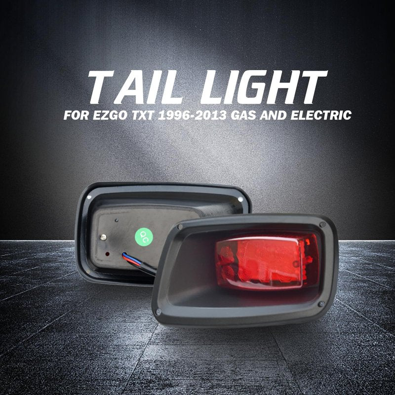 Orle Oko Golf Cart TXT LED Tail Light Kit Compatible with EZGO TXT Led Light 1996-2013 Gas and Electric Rear Replace 12V Light Kit Assembly For EZGO TXT Gas and Electric