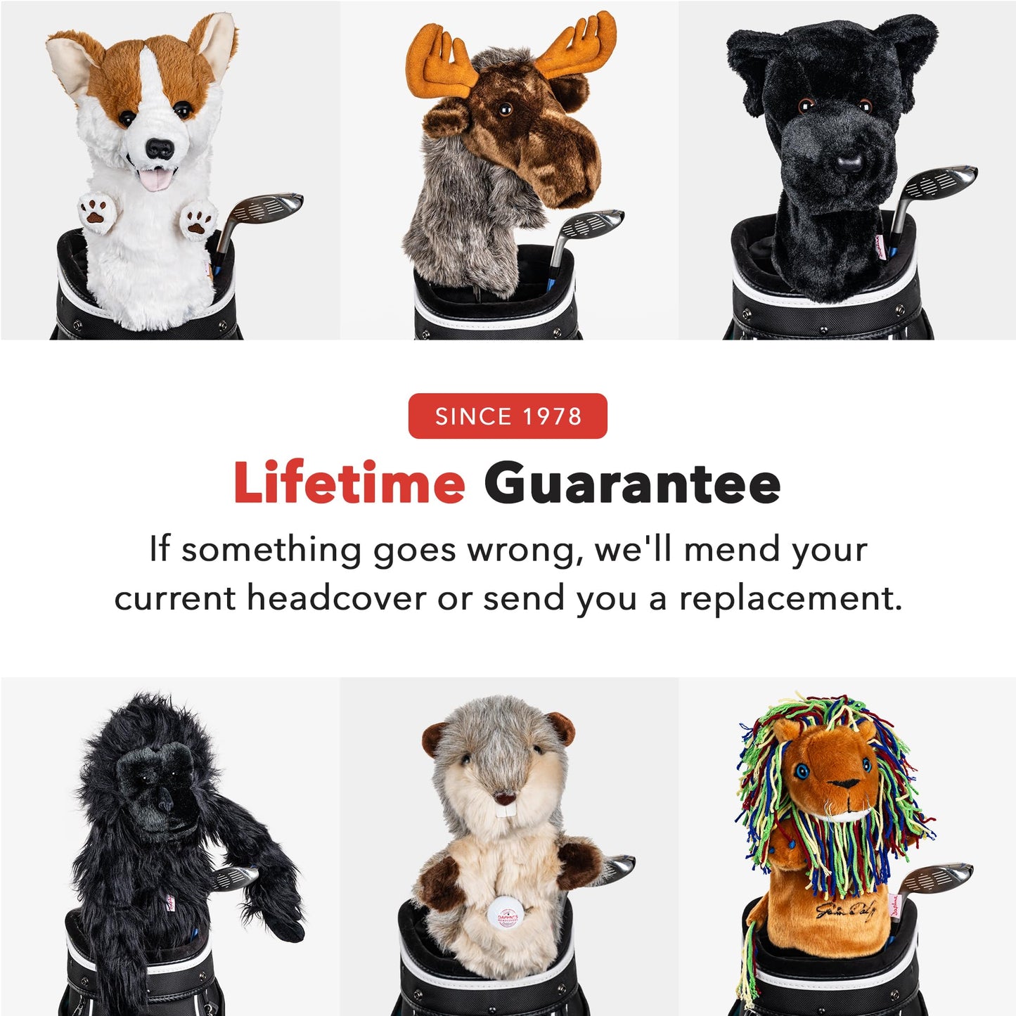 Daphne's Headcovers Moose Driver Headcover | Premium Driver Headcovers | Funny Golf Club Covers | Stylish Protection for Your Clubs | Men's Golf Gear | Driver Headcover for Men and Women