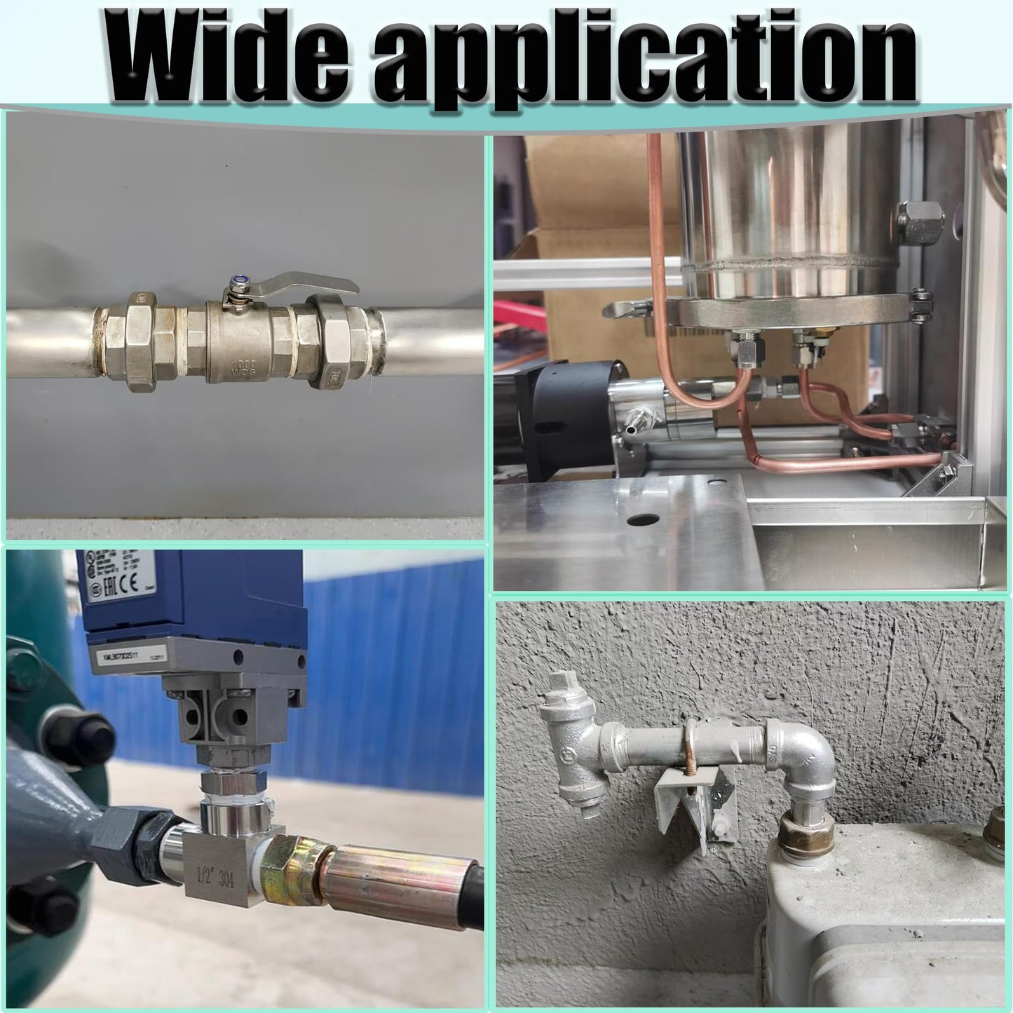 3/4" NPT Male to 1/2" NPT Female Hex Bushing Reducer, 304 Stainless Steel Reducing Adapter Pipe Fitting, Heavy Duty Pipe Hex Bushing for Reducing Pipe (3/4” MNPT x 1/2” FNPT)