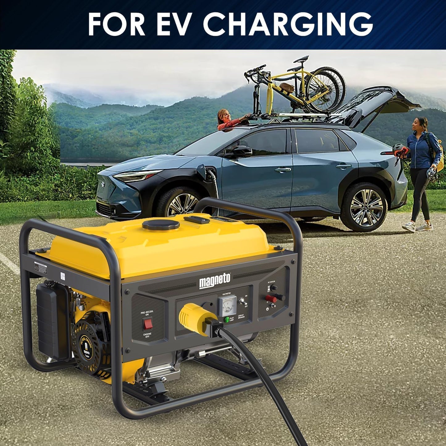 HUBRV Shore Power 30 Amp to 110 Adapter, 30Amp to 15 Amp Generator Connector, NEMA L5-30P to 5-15R / 5-20R ETL-Certified for RV, Marine, and Household Use