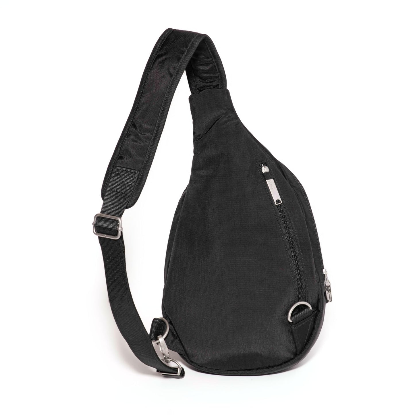 Baggallini Securtex® Anti-Theft Multi Zip Sling - Lightweight 8.6"x15.2" Travel Bag with Locking Zippers & RFID Protection