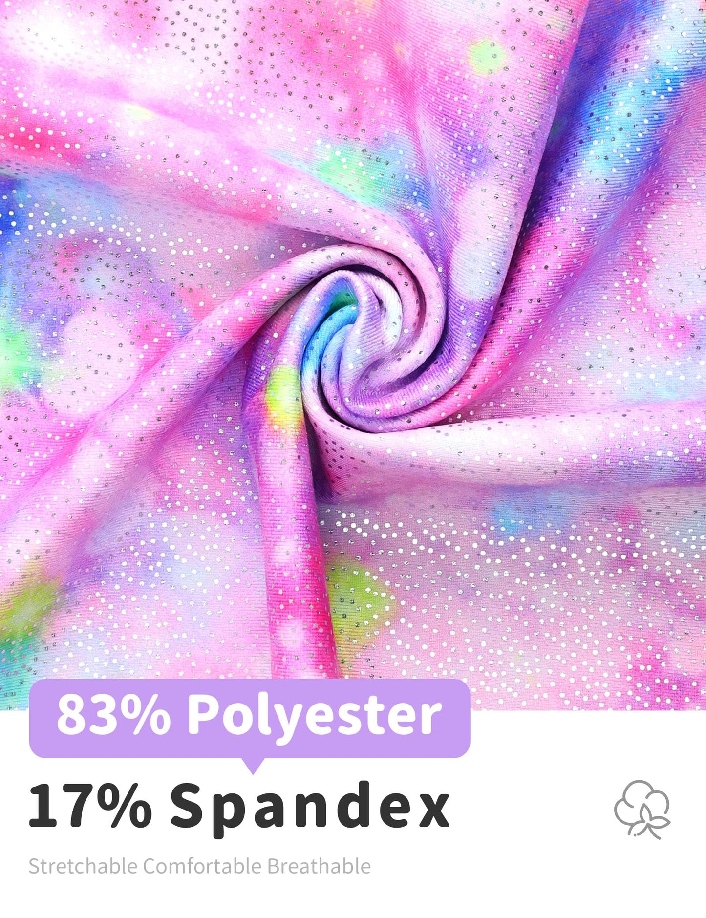 Nokecina Leotards for Girls Gymnastics Size 9-10 Years Old Blue Pink Biketards One Piece Sleeeveless Unitards