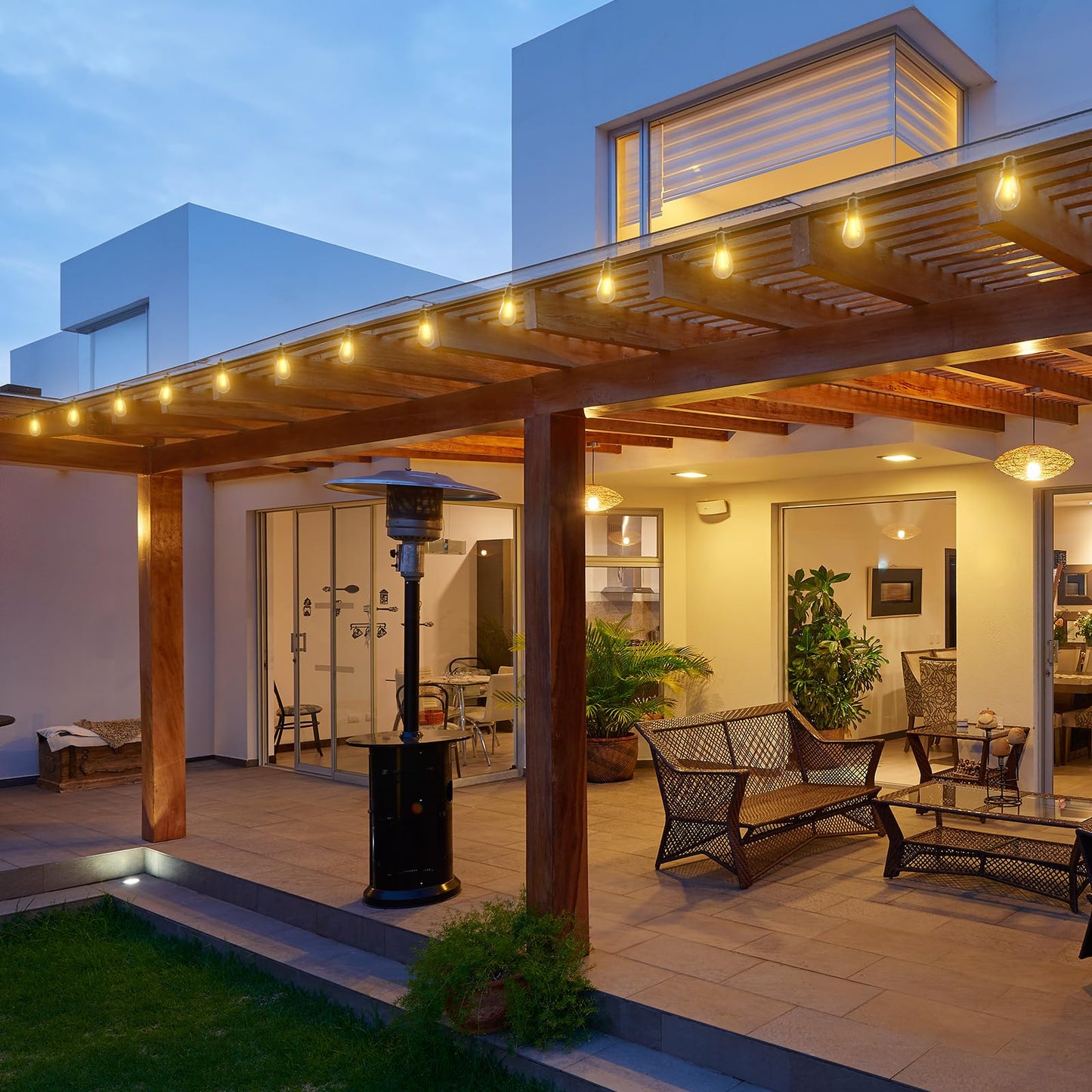 addlon Replacement Bulbs 4 Packs LED for Solar String Lights E12 S14 3V