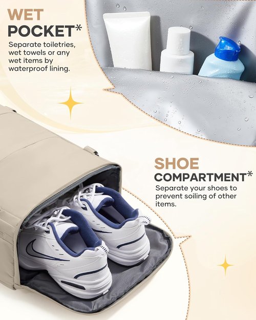 Coofay Travel Backpack - Airline Approved Waterproof Carry-On for Men & Women | Casual Daypack & Hiking Bag