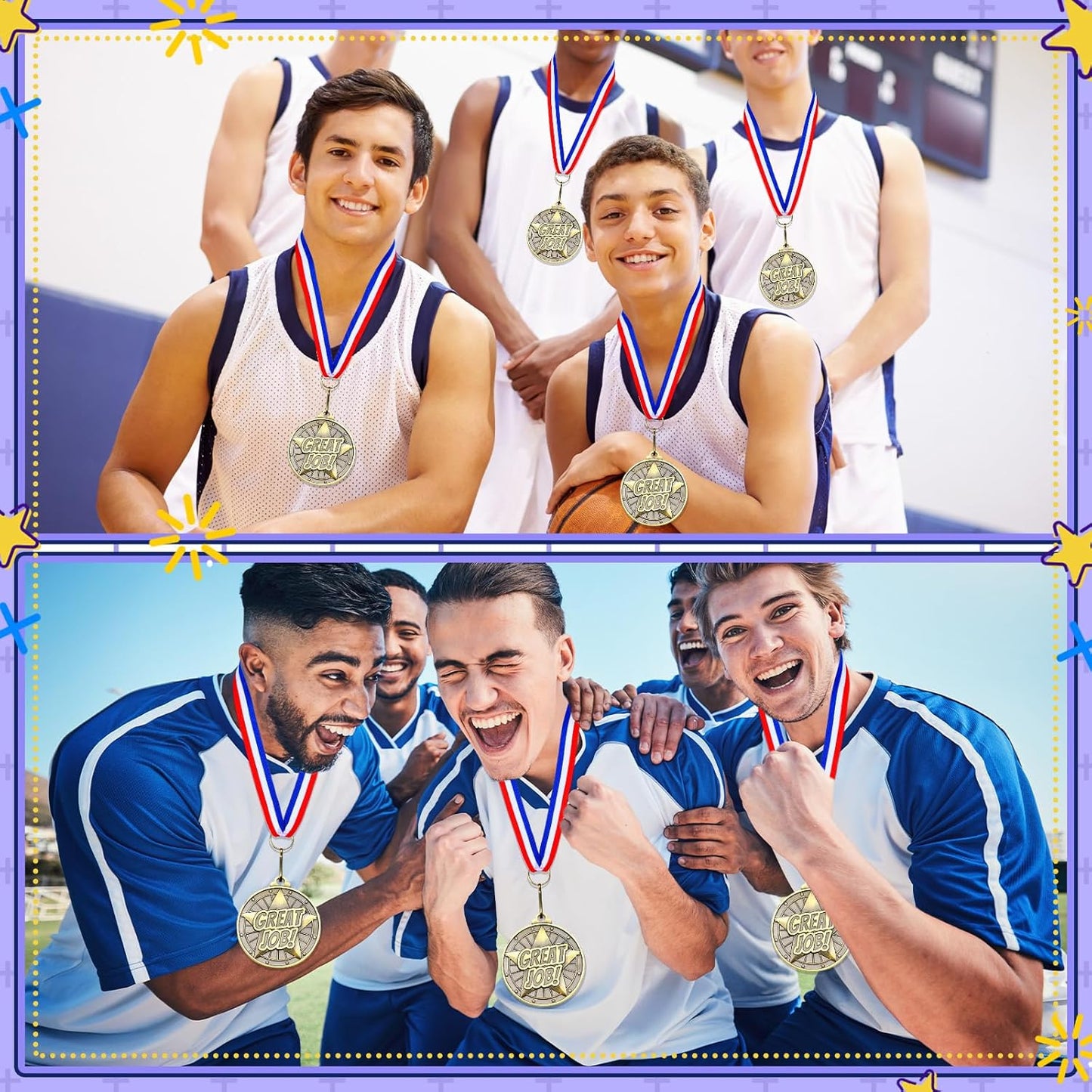 Quelay 30 Pcs 2'' Gold Medals for Awards,Winner Encourage Team Participation for Adults Trophy Award Prize Gift Competitions Graduation Party