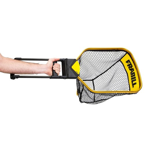 Frabill Trophy Haul Bearclaw 1418 Fishing Net, One Hand Designed Landing Net, Black and Gold (FRBNX14S)