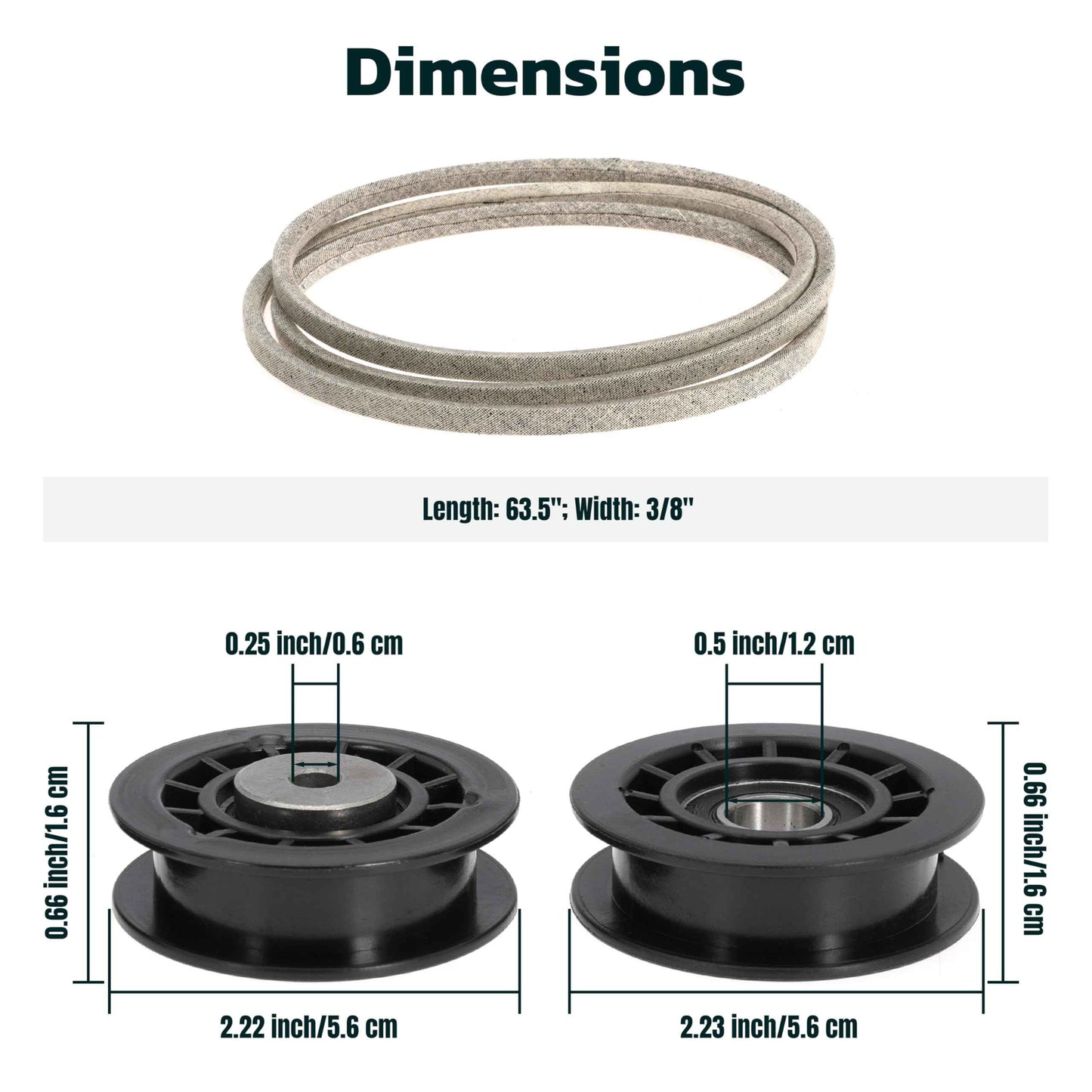 unrulysoul Idler Pulley Belt Repair Kit Replaces 587973001 587969201 580364609, fits for Husqvarna LC221A LC221AH Walk-Behind Lawn Mowers, for Husqvarna 22" AWD HU675AWD HU725AWD Mowers