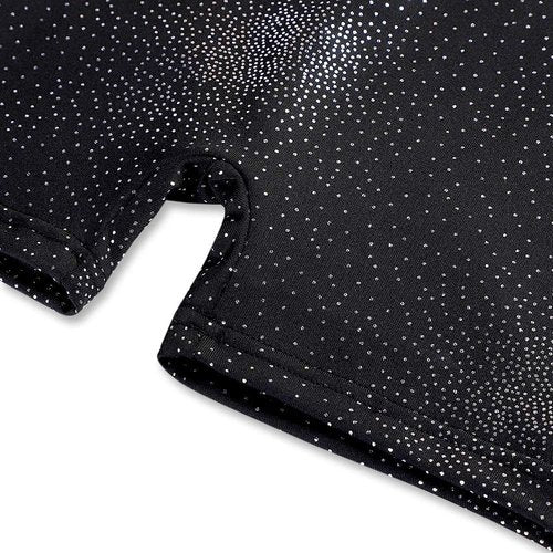 HOZIY Leotards for Girls - Sparkly Snowflake Biketard in Blue, Purple & Hot Pink | Perfect for Gymnastics