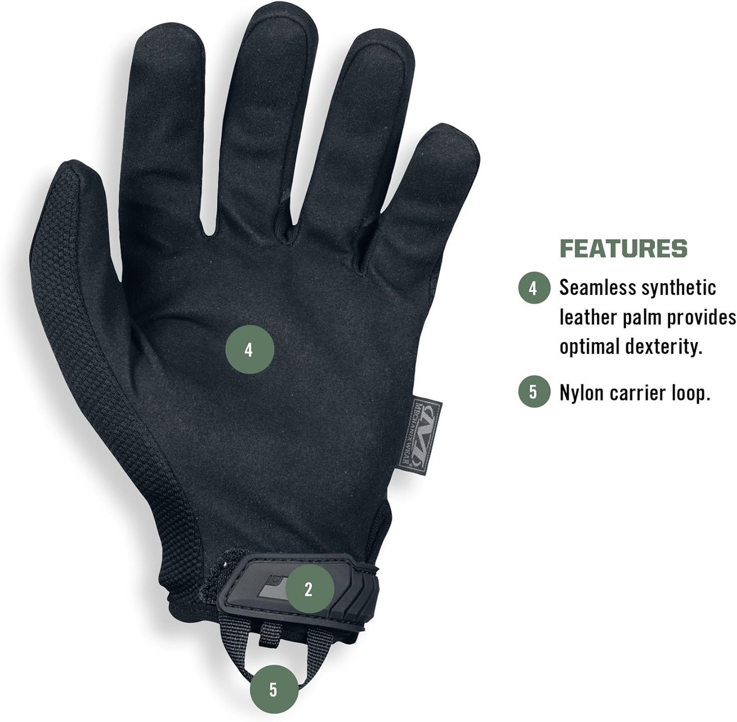 Mechanix Wear Original Tactical Gloves - High-Performance Anti-Slip Grip & Impact Resistant - Small | Covert Black