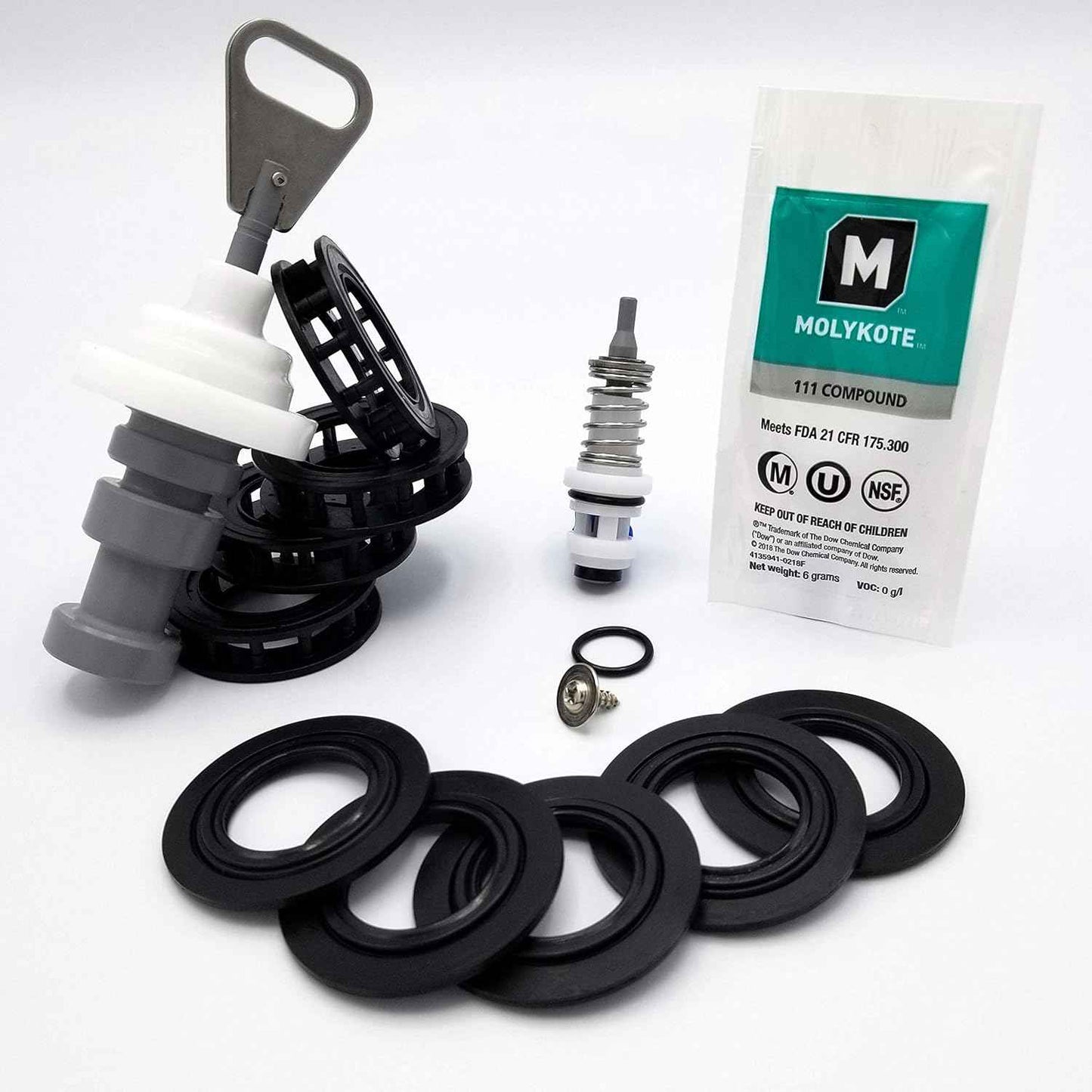 Fleck 5600 Softener Main Piston Kit with Seals & Brine Piston - Model 60102-00