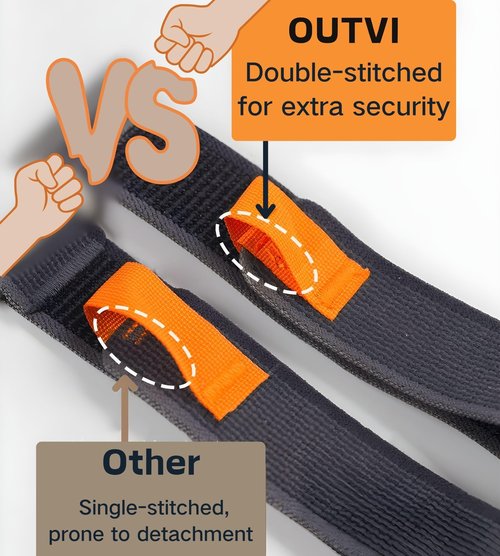 OUTVI Trail Loop Nylon Band compatible with garmin fenix 5x 6x 7x 3 hr 26mm quick fit bands Epix Pro Gen 2 51mm Enduro 2 D2 Delta PX BRAVO Charlie Rugged Braided Elastic Weave Strap men women GRAY