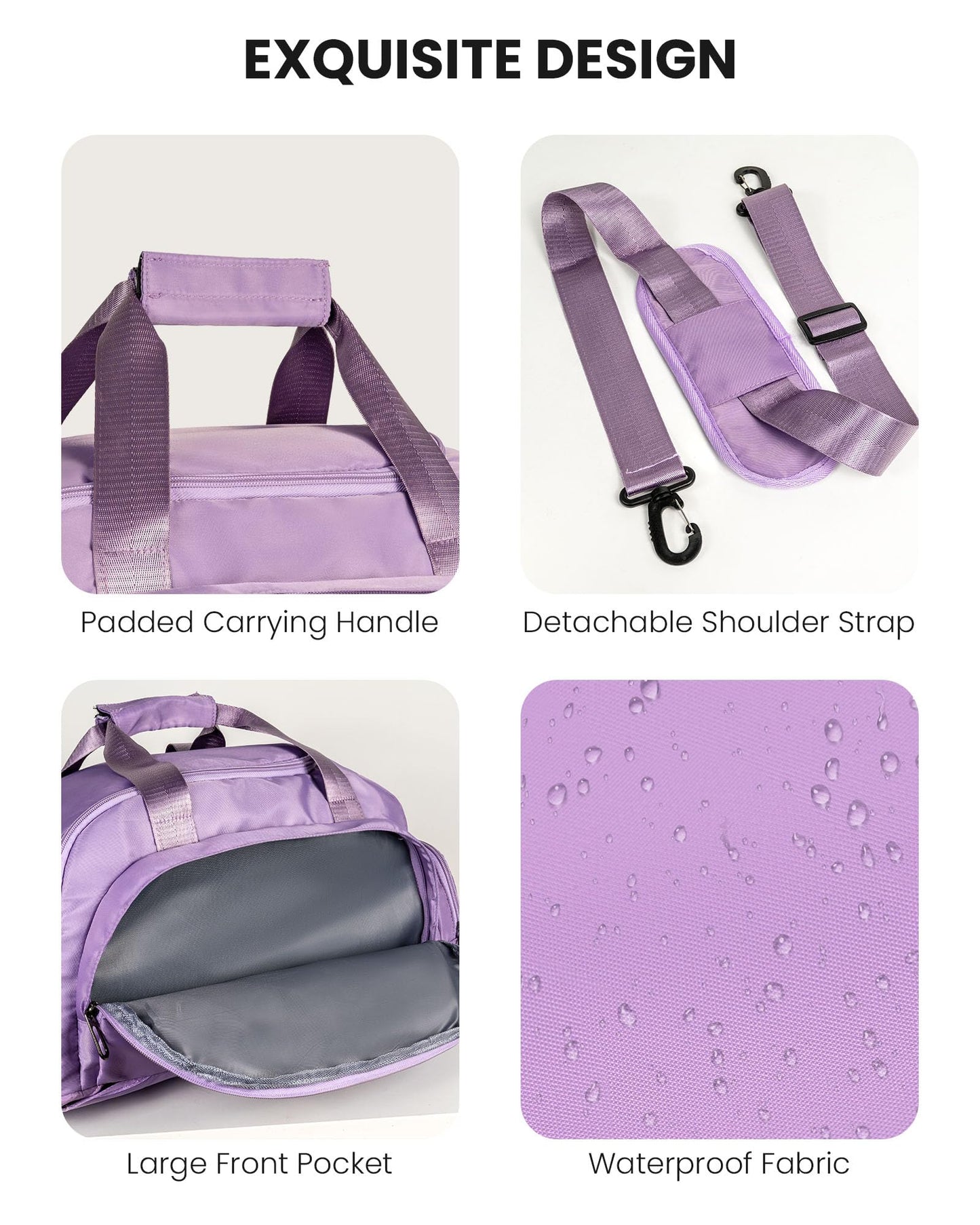 Vogewood Girls Gift-Birthday Gifts for 12 13 14 15 16 17 18 Year Old Girl, Initial Gym Bags with Shoe Compartment, Dance Bag for Girls, Kid Overnight Bags, Preppy Stuff (Letter K)