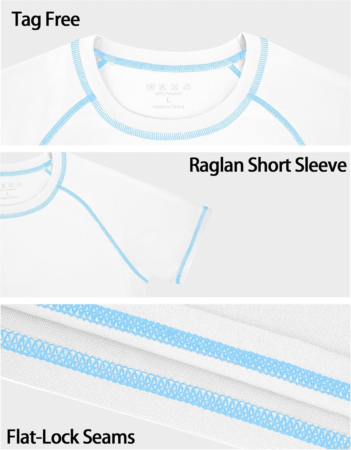 Roadbox Boys Rash Guard - Short Sleeve Swim Shirt with UPF 50+ Sun Protection | Ideal for Surfing & Fishing