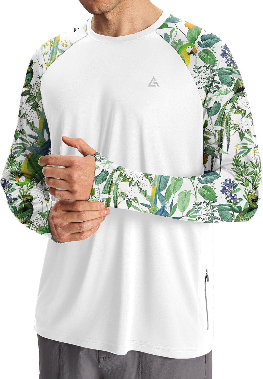 Skiennix Men's Sun Protection Shirt - UPF 50+ Long Sleeve UV Rash Guard for Fishing & Beach Activities