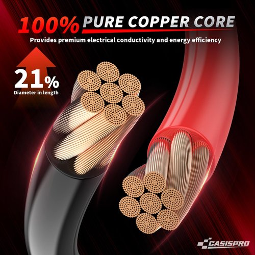 CASISPRO Upgraded 7 PCS Club Car Heavy Duty Battery Cables for Precedent & DS 1994-UP, 36&48 Volt 4 AWG Golf Cart Battery Cable Wiring Kit, Pure Copper Golf Cart Cable Set