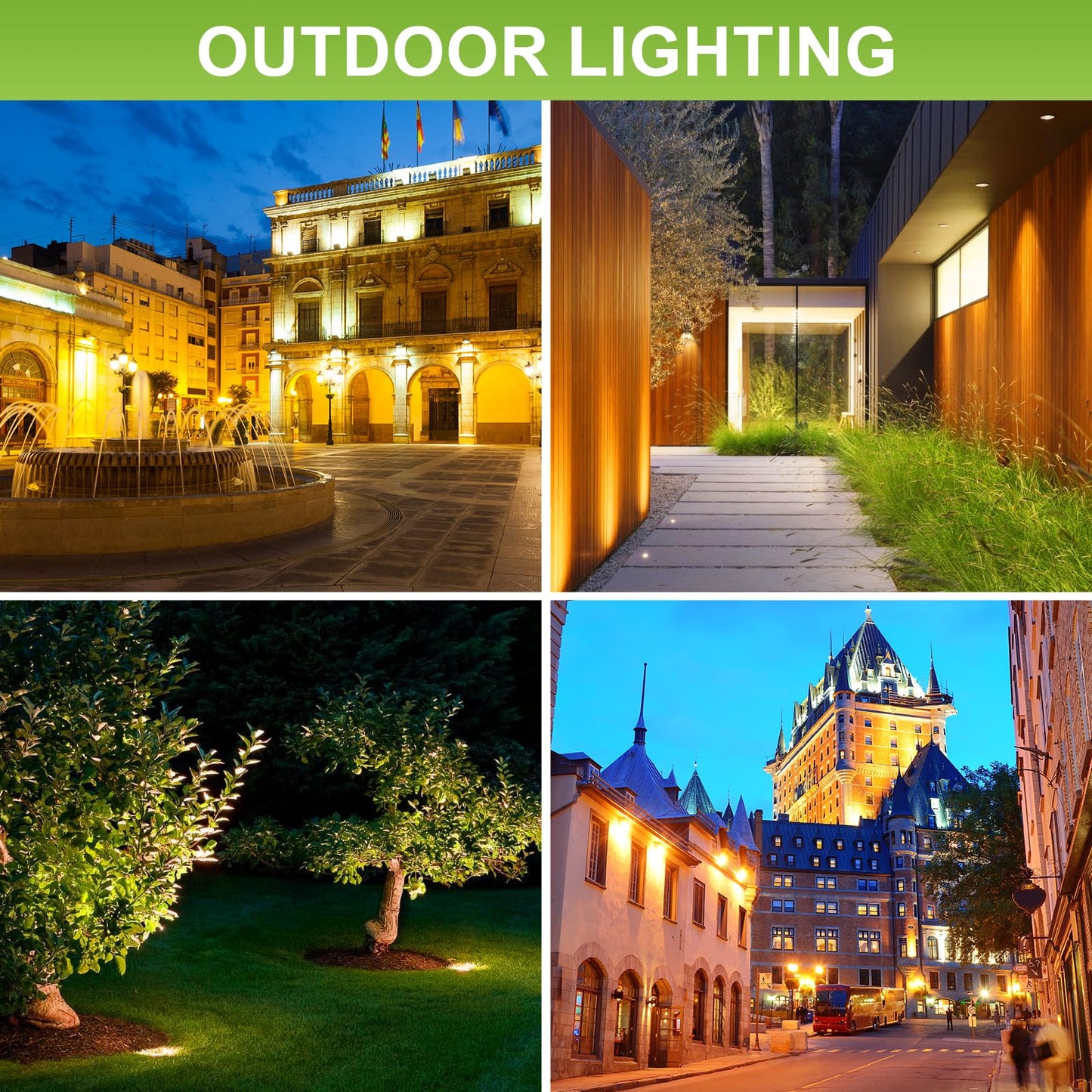 GEPLAD 4 Pack MR16 LED Bulbs 50W Halogen Equivalent, 2700K Warm White, 5W GU5.3 MR16 12V Spotlight Bulb, Non-Dimmable,38 Deree Beam Angle for Landscape, Recessed, Track Lighting