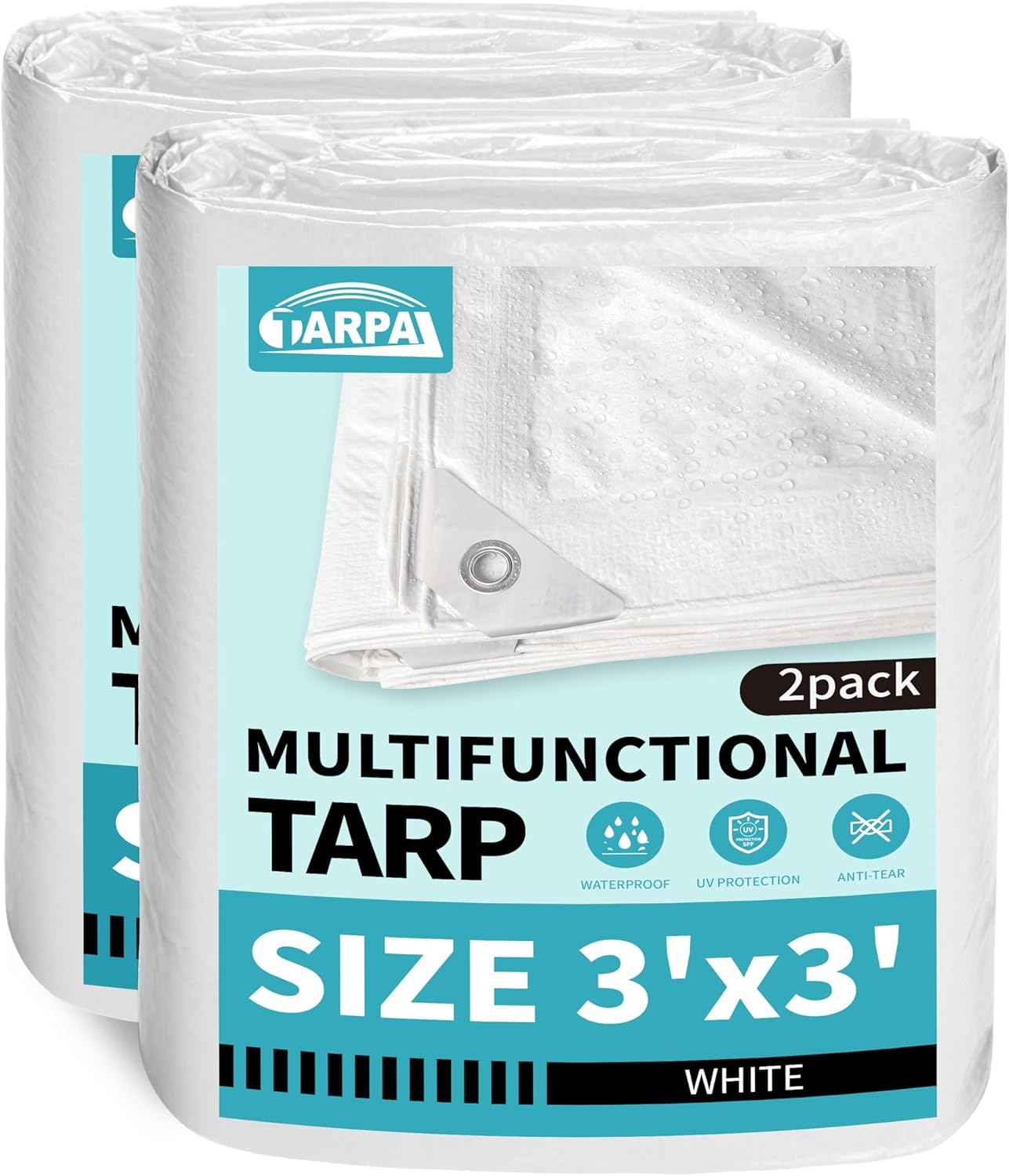 20x30 Feet Waterproof Green Tarp - Heavy-Duty Multipurpose Cover for Outdoor Use