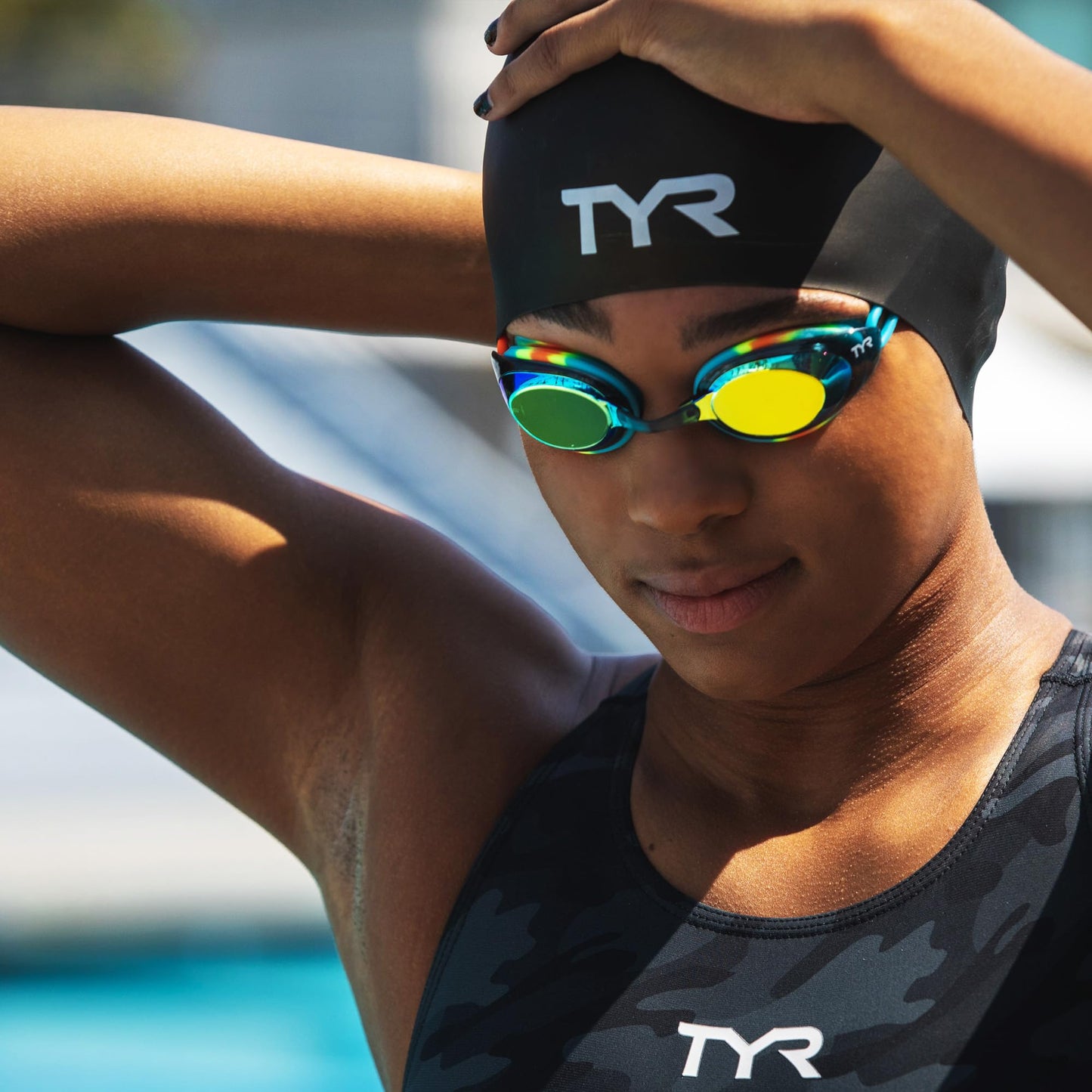 TYR Blackhawk Racing Swim Goggles - Adult Swimming Goggles for Men and Women - Anti-Fog, UVA/UVB Protection, Watertight - Available Mirrored or Non-Mirrored