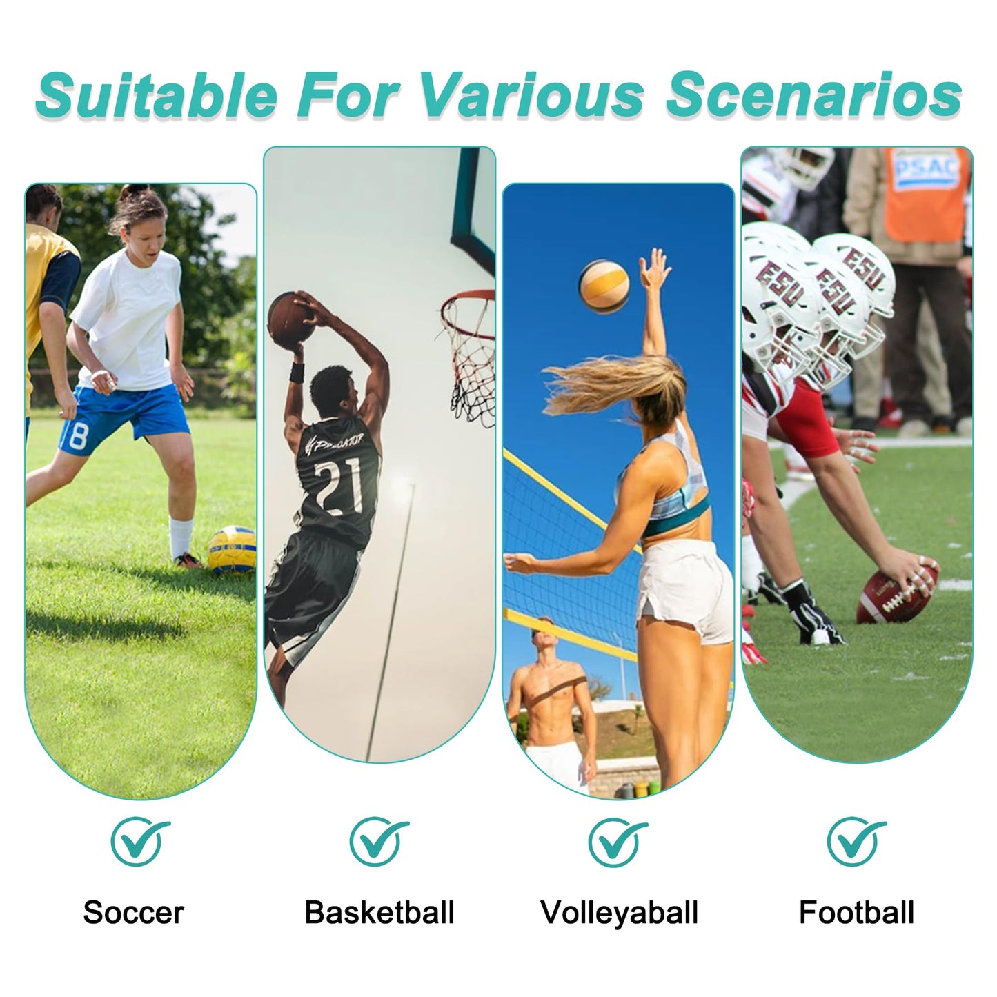 DAFISKY Youth Soccer Backpack Basketball Bag,Ball Compartment&Breathable Separate Cleat Water-Resistant Lightweight Durable Ergonomic Comfort Sports Equipment for Volleyball Football Rugby Training