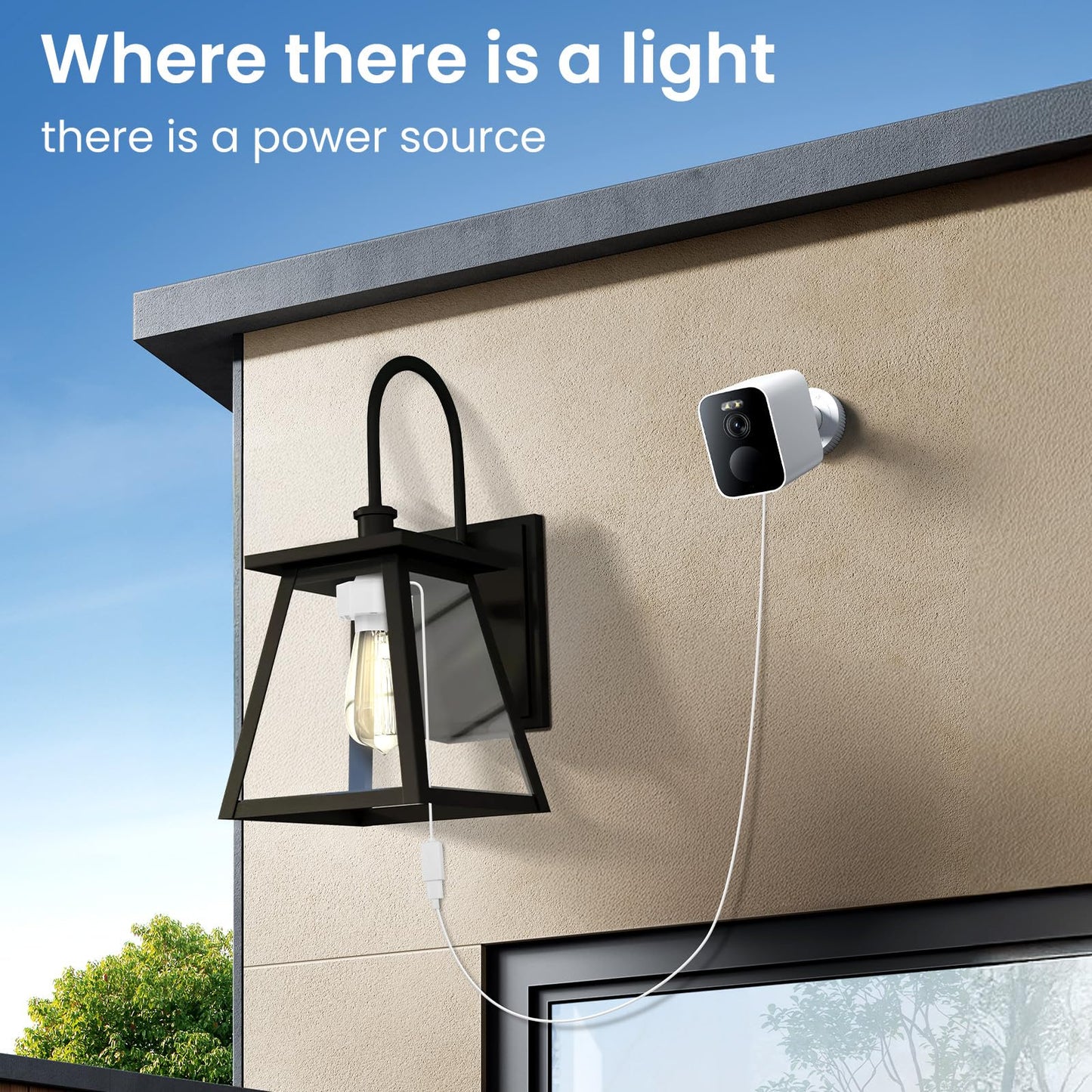 E26 Light Socket USB Adapter Female Plug 120V to 5V Power Converter Splitter Charger Extension Cord for Outdoor Security Cameras Holiday Lights Compatible with WyZe Cams