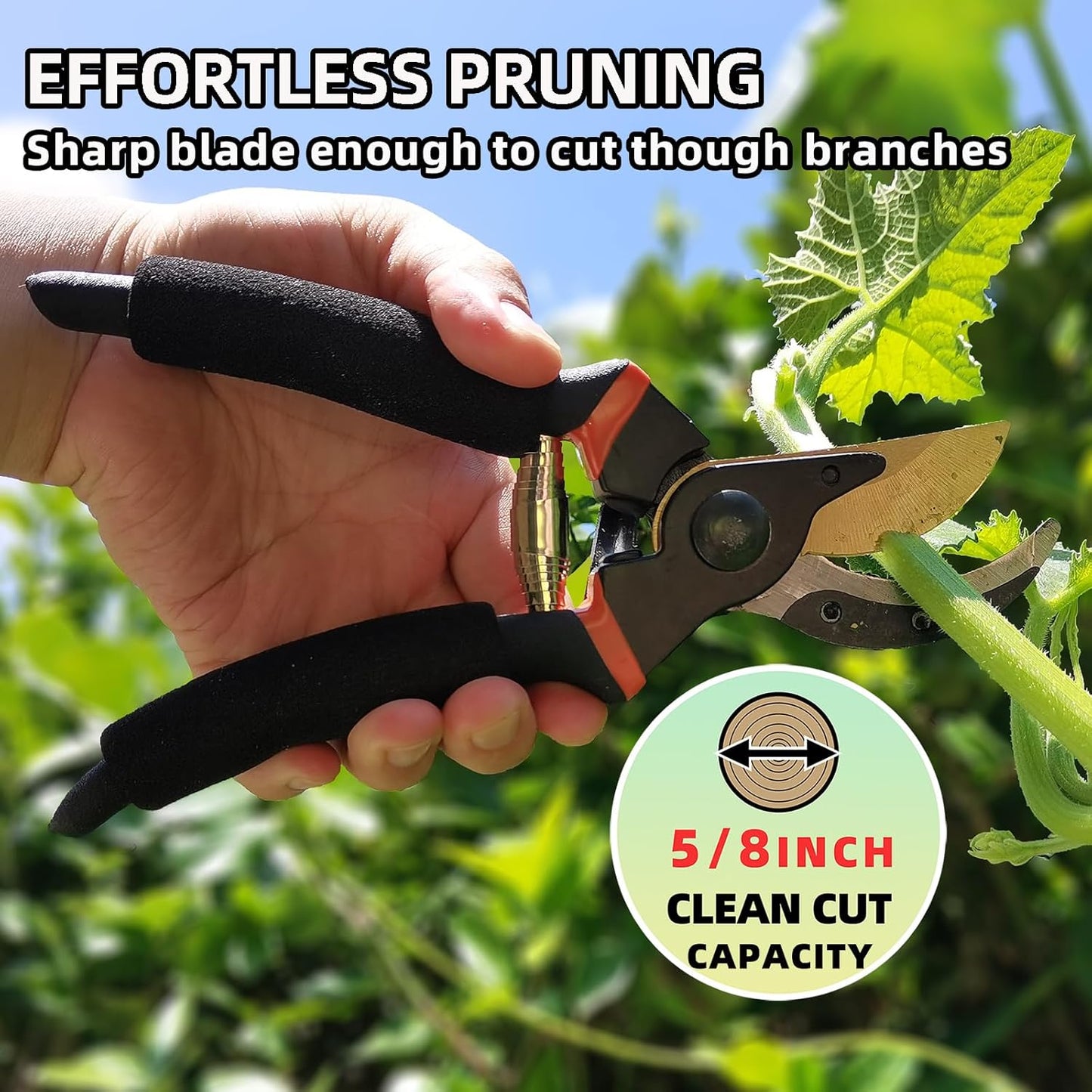 Heavy Duty 3-Piece Lopper & Pruner Set - Professional Hedge Shears for Garden & Yard Care