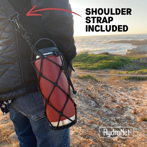 Gearproz HydroNet Carry Bag - Versatile Handle & Shoulder Strap for YETI Rambler & Camelbak Bottles | Ideal for Hiking, Camping, Travel