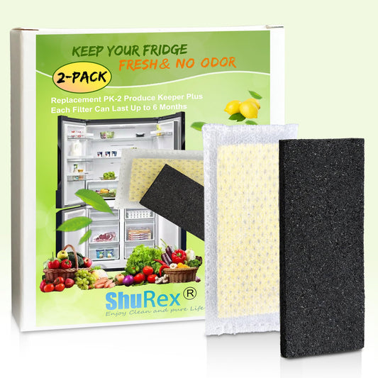 2 Pack Replacements for Frigidaire PureAir PK-2 Produce Keeper Plus FRPAPK2RF; Antioxidant Filter Compatible with GRMC2273BF, GRMC2273BD, GRMG2272BF, GRMN2872AF, GRMS2773AF, GRMC2273CF, GRMC2273CD