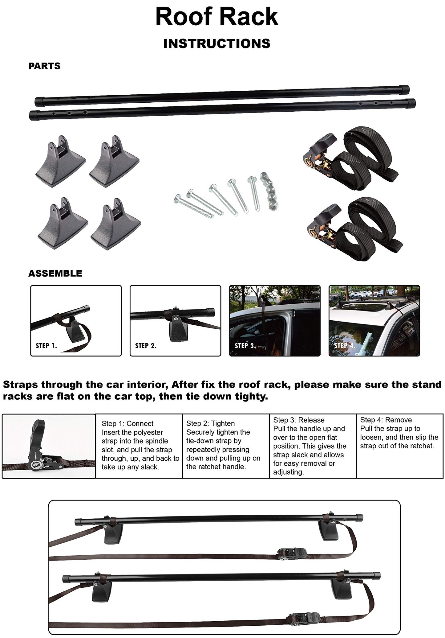 Seah Hardware Universal Roof Rack Cross-Bars 2 PC.