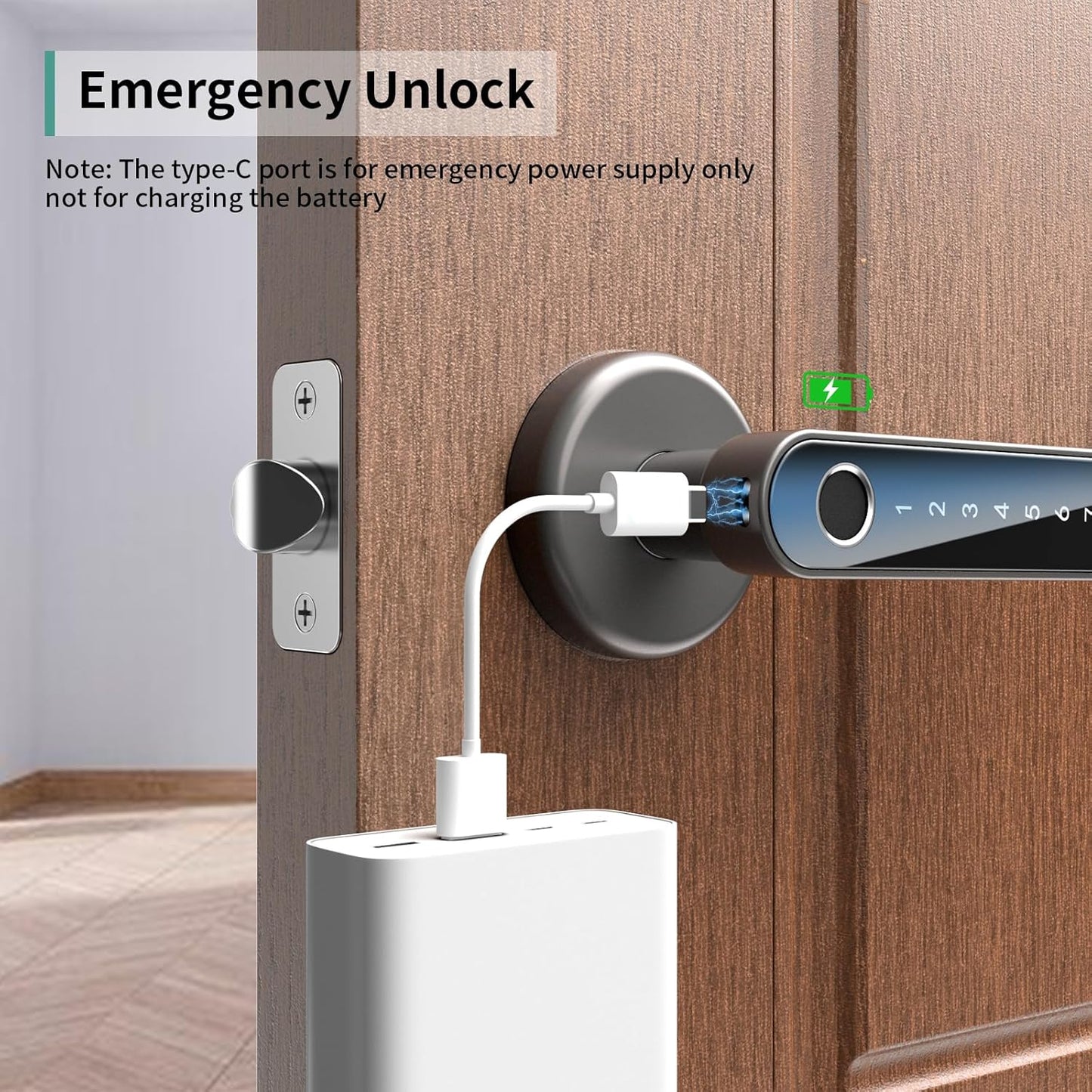 Smart Fingerprint Door Lock with Keypad - Keyless Entry Lock for Home & Office