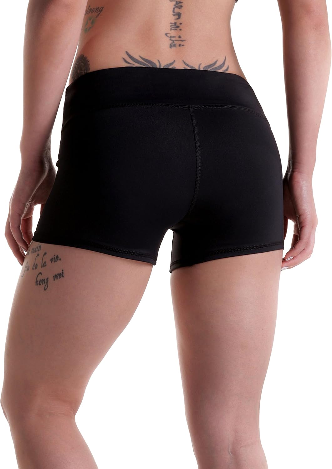 Tough Mode Women's 3" Compression Workout Shorts - Athletic Volleyball & Running Gear