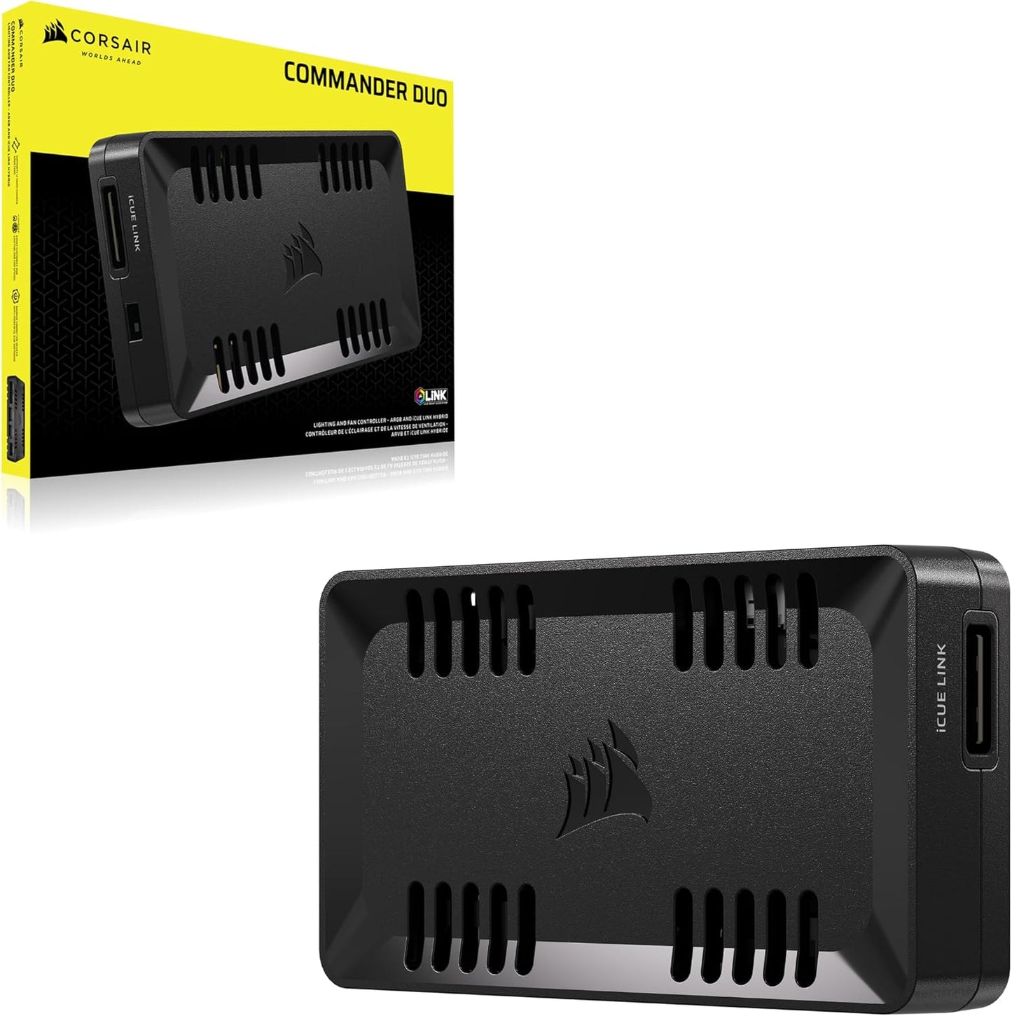 CORSAIR Commander Duo RGB Fan Controller – Control 12 PWM Fans & 2 Temp Sensors – Black