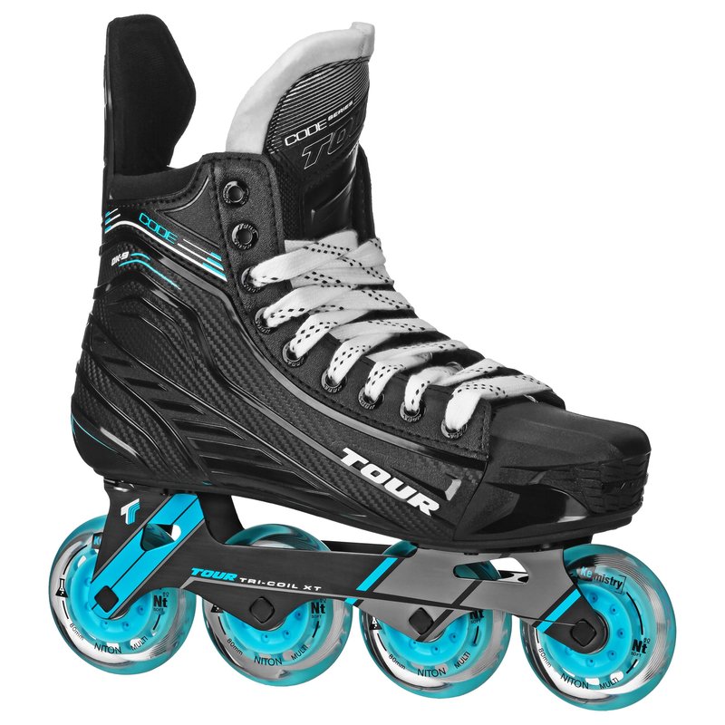 Tour Hockey Code DK9 Roller Hockey Skates, Black, Size 12