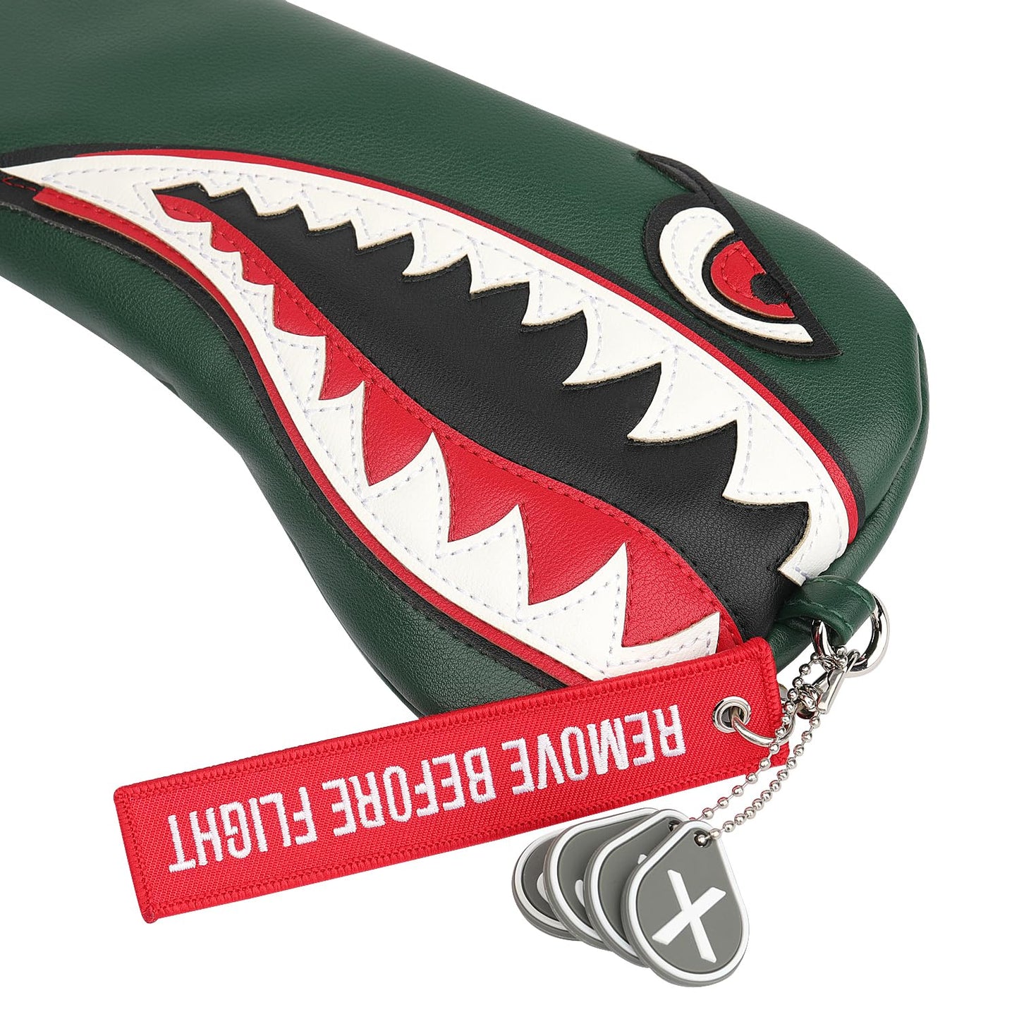 New Flying Tiger Warshark Golf Headcover for Golf Club Available for Driver/Fairway/Hybird (Fairway Cover)